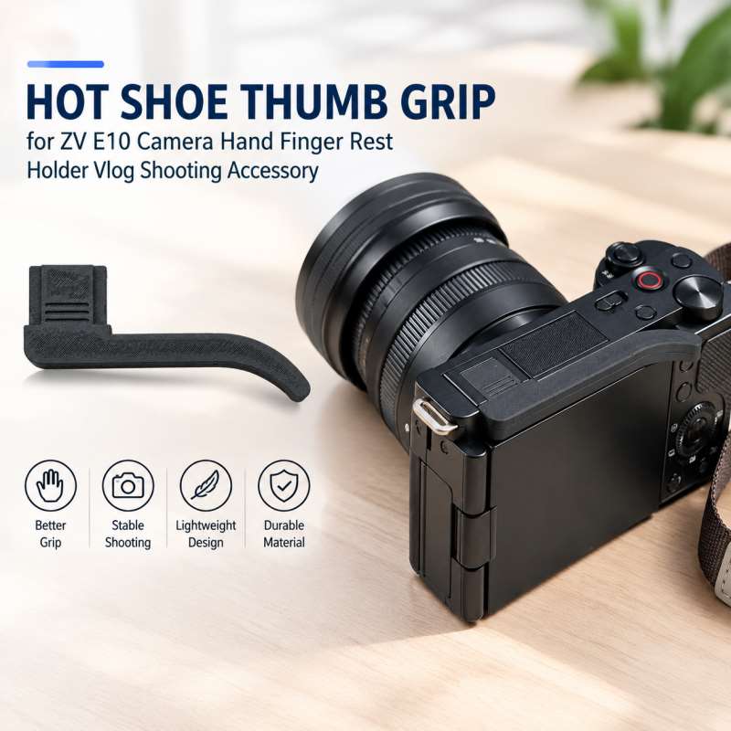 ZV E10 카메라용 핫슈 손가락 그립, 손가락 지지대 - Sony Camera Zv-E10 리뷰 및 가격